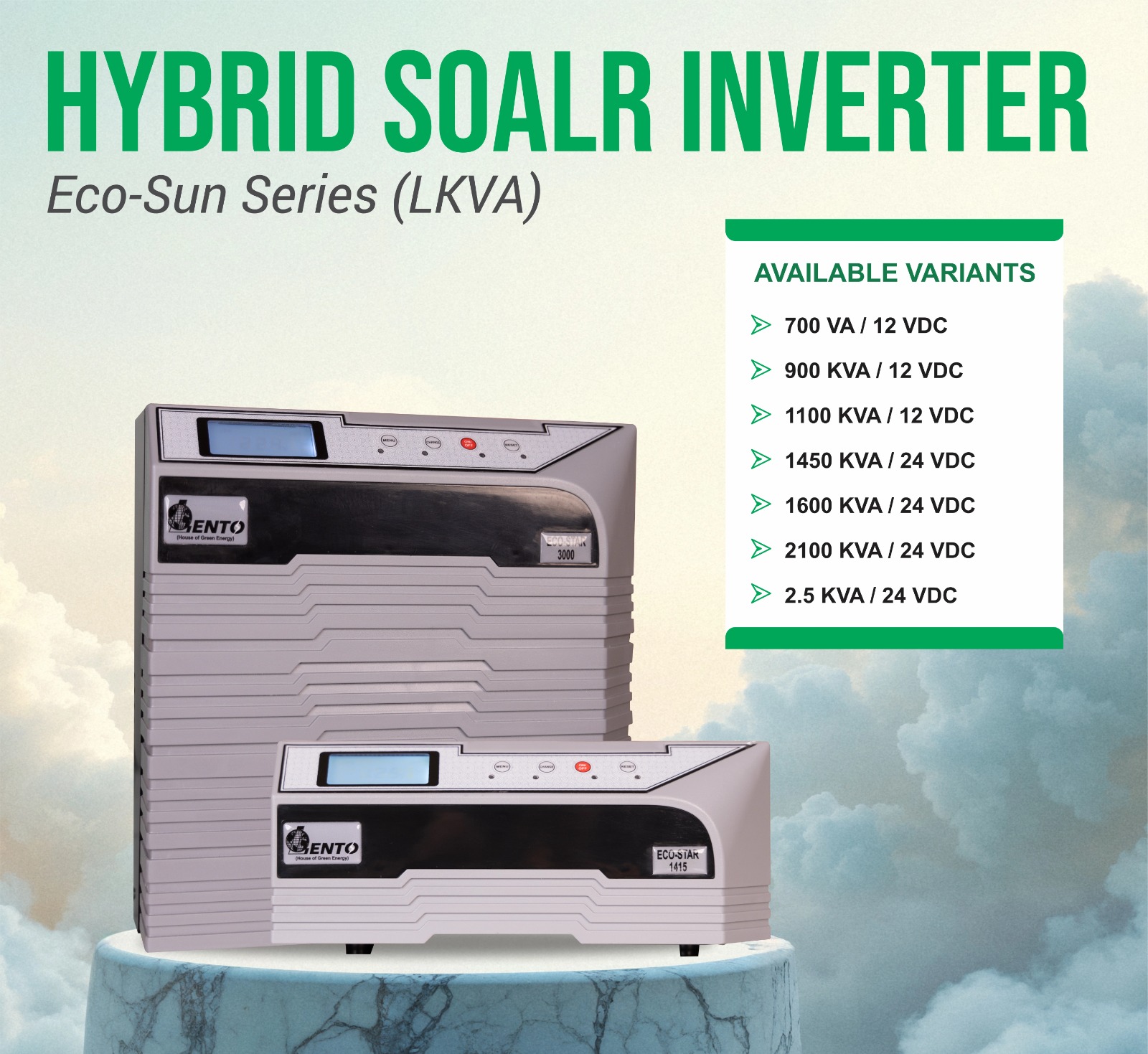 Best Hybrid & On Grid Solar Inverters (MPPT) Manufacturer | Lento India